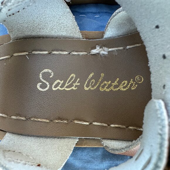 SALT WATER Sandals - Kids Sz 8 - Tan - Classic design - Like new - Picture 3 of 5